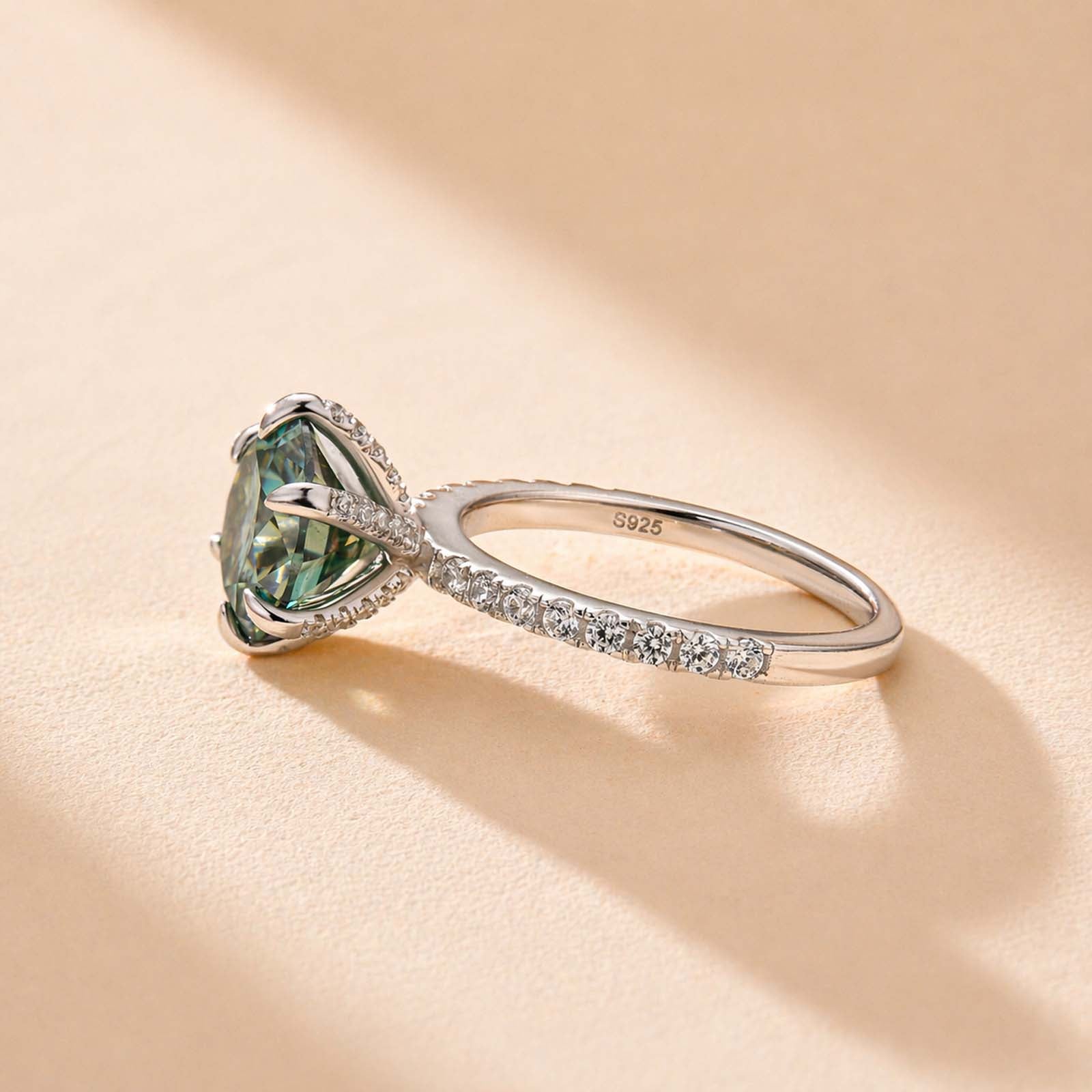 S925 Moissanite 2.5 Ct Round Cut Women's Wedding Band