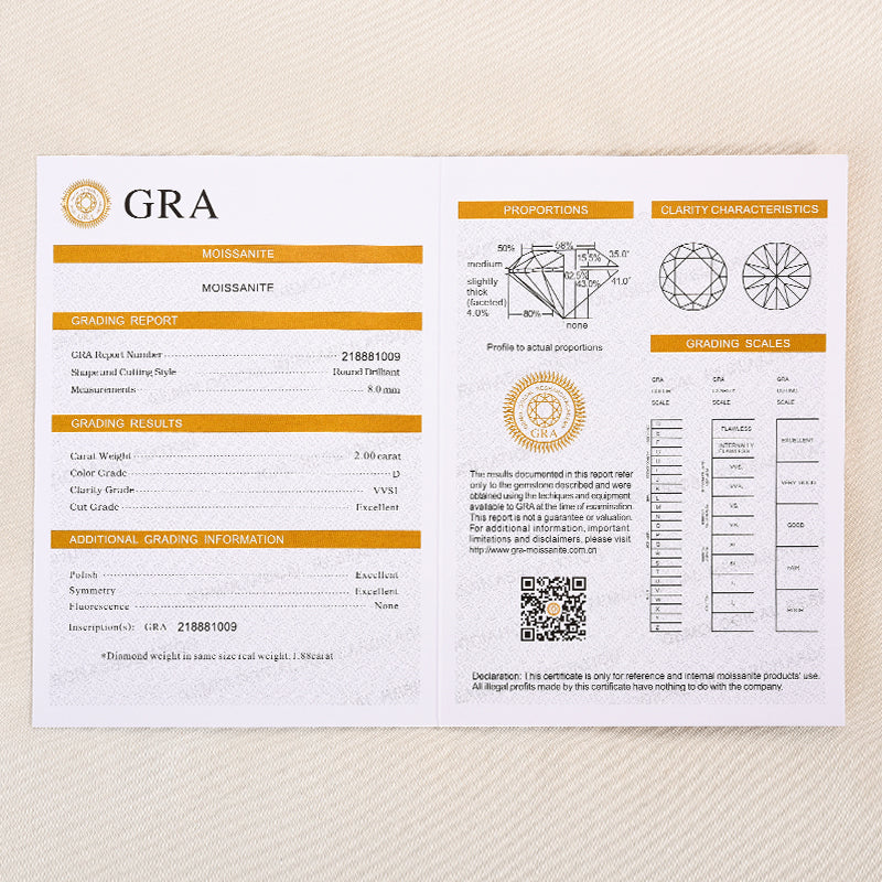 Gelovely Moissanite 2.0Ct  Round Cut Twist White Gold Promise Bridal Ring