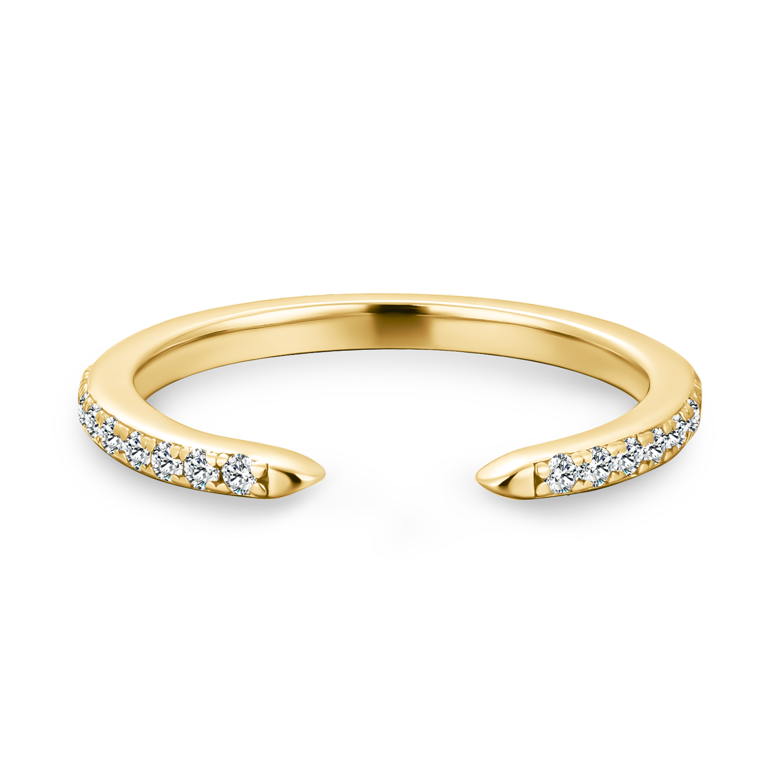 Gelovely Open Moissanite Diamond Pavé Spacer Ring