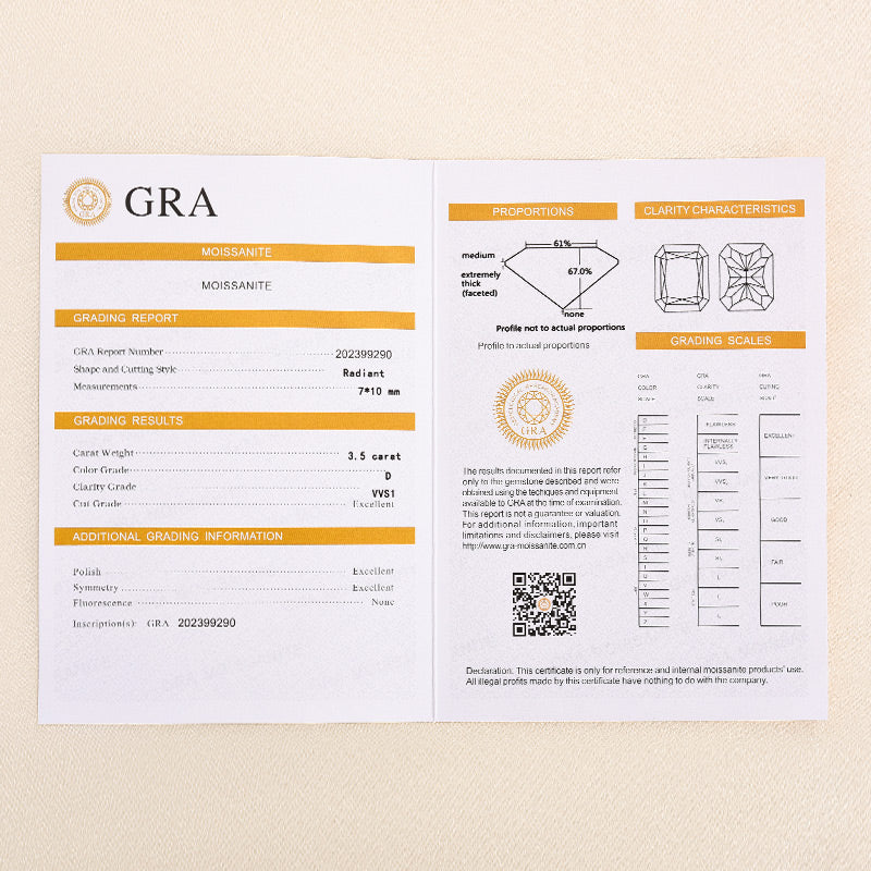 Gelovely Moissanite 2.0 Ct～3.5 Ct Radiant Cut Rose Gold Engagement Ring For Women