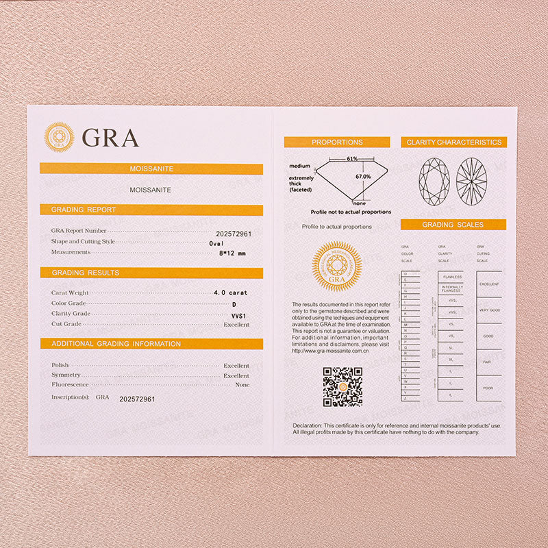 4.0Ct Oval Cut Hidden Halo White Gold Moissanite Diamond Engagement Ring