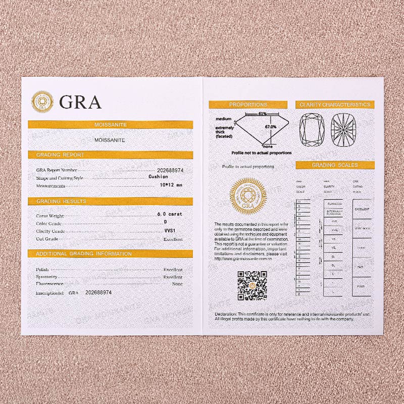 Moissanite 6.0Ct Cushion Cut Three Stone Engagement Ring In Sterling Silver