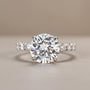 Moissanite 2.0Ct~4.0 Ct Round White Gold Engagement Ring