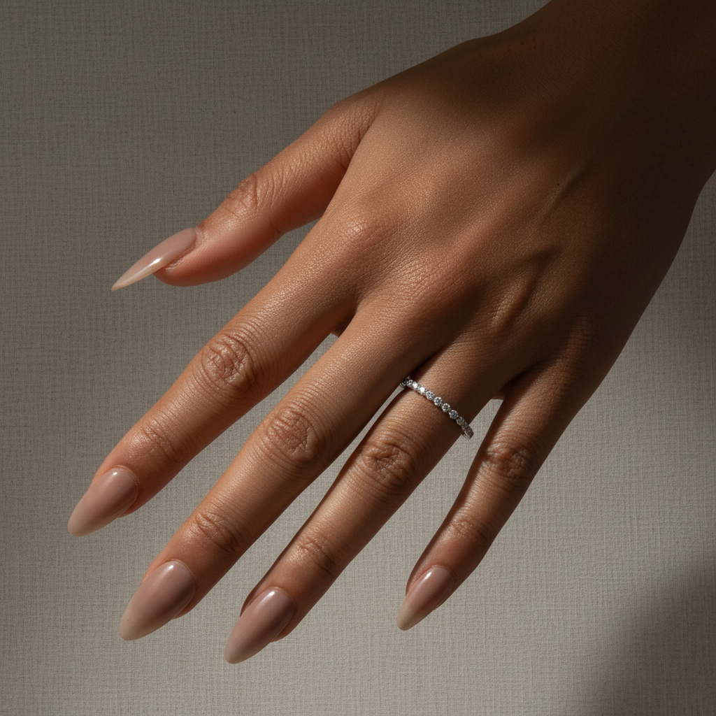 Gelovely Moissanite 1.0 Ct～ 1.5 Ct Round Cut White Gold Anniversary Ring