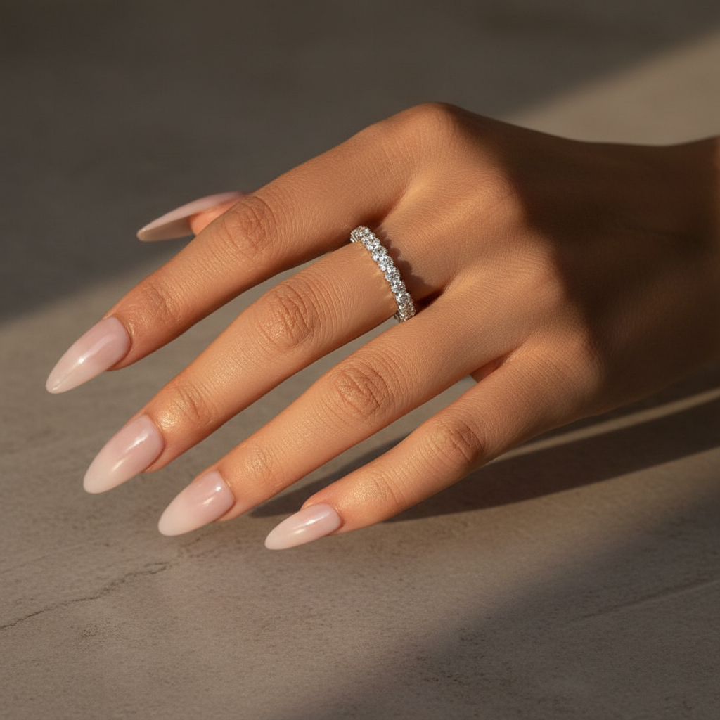 Gelovely Moissanite 2.5 Ct Round Cut Full Wedding Band for Women