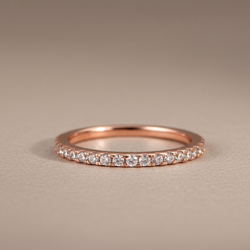 18K Rose Gold Wedding Bands