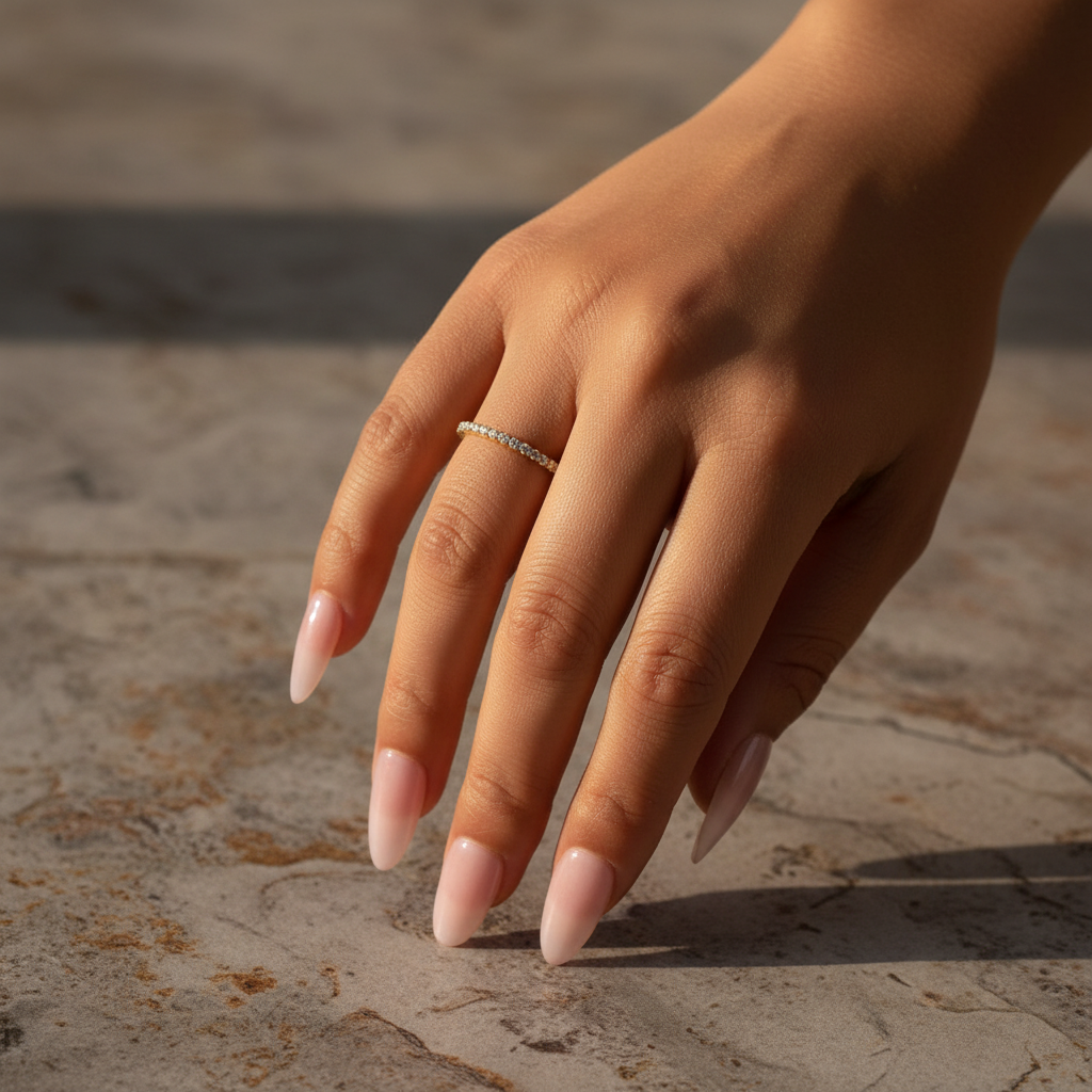 Gelovely Moissanite 0.5 Ct Yellow Gold  Full Eternity Thin Wedding Band For Women