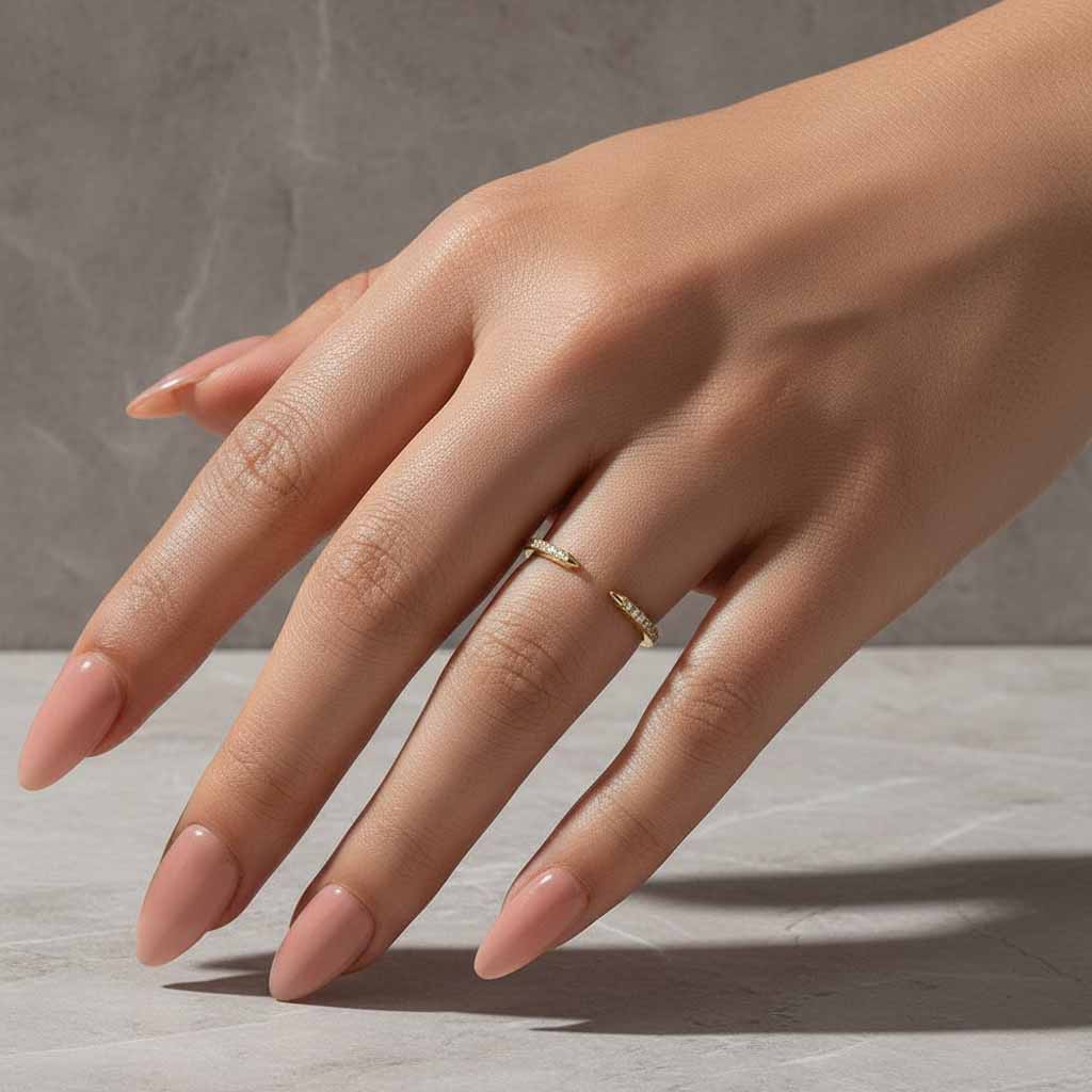 Gelovely Open Moissanite Diamond Pavé Spacer Ring