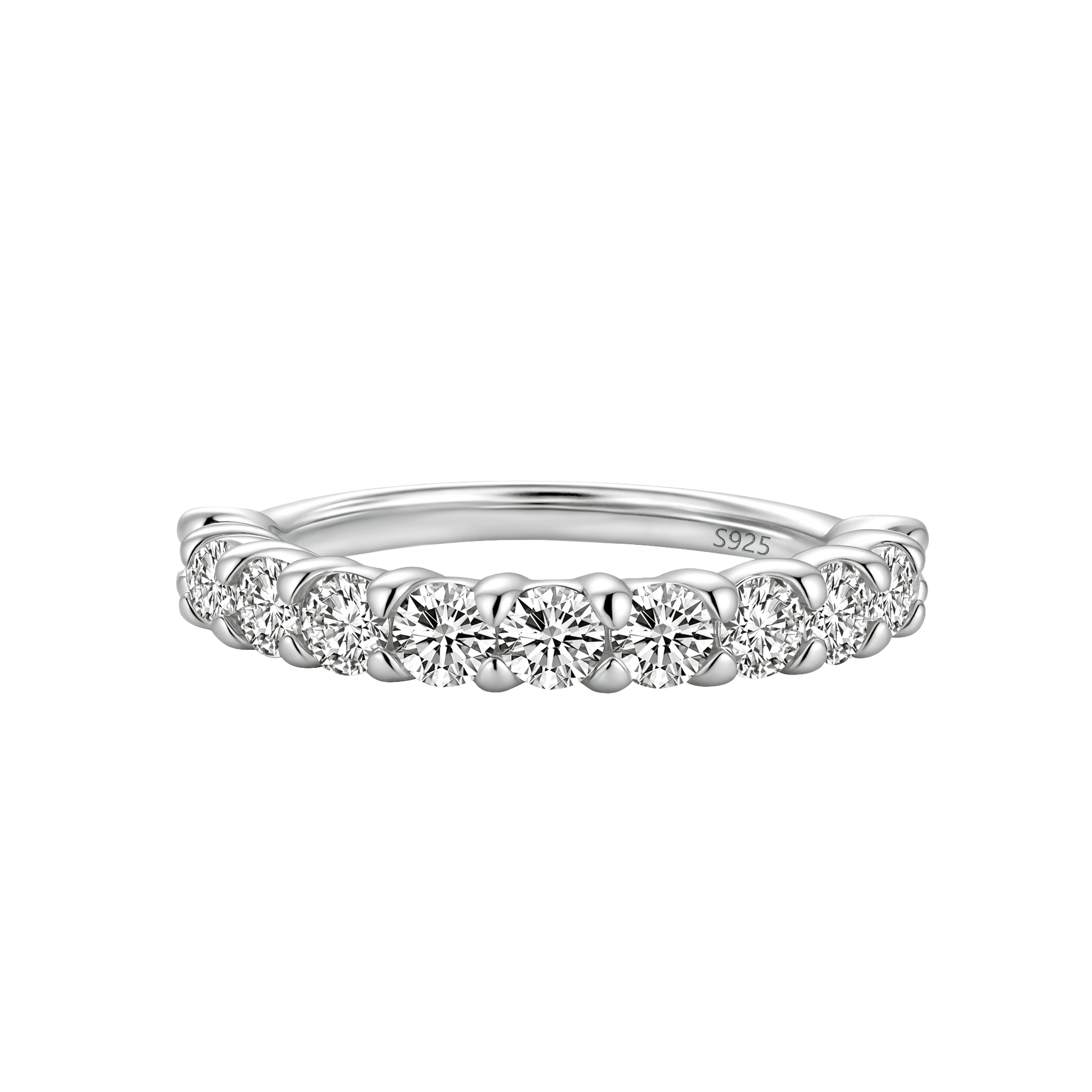 Moissanite 1.5 Ct Round Cut Women's Wedding Band